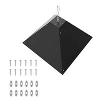 Bird Feeder Protective Shield Bird Feeder Bird Houses Guard Squirrels Baffle Bird Feeder Gadget 1 black