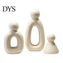 Minimalist Sculpture for Living Room Family of Three Sculpture, Resin Abstract Figurine, Modern Figurine Home Office Decor TV Cabinet Entryway, balta
