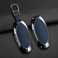 5 7 Buttons Zinc Alloy Car Key Case Cover Fob Skin Holder Shell For Hyundai Kona Ev Grandeur GN7 IONIQ 6 2023 2024 Remote Style 1 Blue black