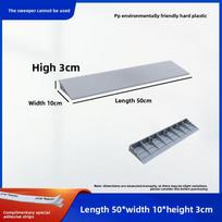 3/4/5/6/7/8/9/10CM Plastic Door Threshold Ramp Anti Slip Wedge Pad Indoor Outdoor Slope Mat for Wheelchairs and Cars Grey 3CM