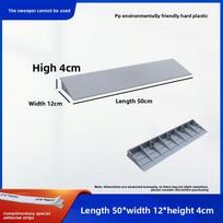 3/4/5/6/7/8/9/10CM Plastic Door Threshold Ramp Anti Slip Wedge Pad Indoor Outdoor Slope Mat for Wheelchairs and Cars Grey 4CM