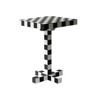 Small Square Chess Table, Checker Board, Sofa Side Coffee Table, Living Room Furniture, Modern and Affordable Luxury