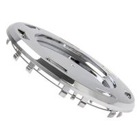 Chrome Plain Crest Cadillac Escalade Wheel Center Cap Hub 7 Spoke 8” Diameter show as picture white