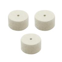 3PCS Felt Material Bass Drum Beater Pad Percussion Instrument Pad  For Bass Drum Pedal beige