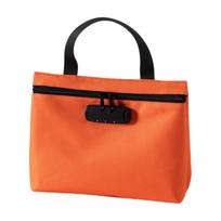 Zip Closure Portable Locking Pouch Combination Lock Security Document Bag  Outdoor Activities S