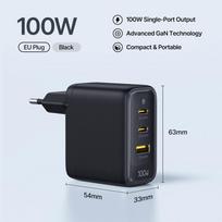 Baseus 100W Fast Charger Type C USB Charger Support QC PD PPS Portable Charger For iPhone 17 16 15 14 Macbook Air Laptop Charger