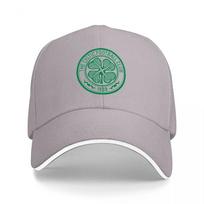 Boston Celtics Logo Black Baseball Cap with Green Embroidered Shamrock Design for Fans and Casual Wear One Size gray