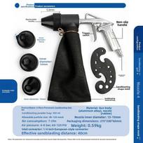 Mini Pneumatic Sandblasting Gun With High Pressure For Rust Removal And Surface Cleaning EU Fitting