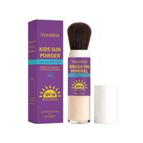 SPF30 Kids Mineral Sunscreen Powder UVA UVB Protection Waterproof Long Lasting Lightweight Breathable for Sensitive Dry Baby Skin 3pcs