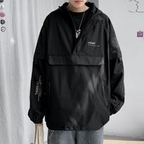 Men S Hooded Half Zip Sweatshirt Autumn Winter Casual Fashion Top 2XL juoda