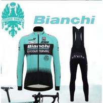Long Sleeve Cycling Jersey Bib Pants Set Men Women Striped Breathable Wear S