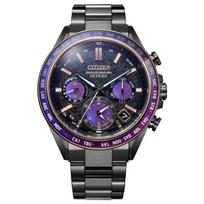 CITIZEN Wristwatch ATTESA CC4085-81Z Limited GPS Satellite Radio Clock Waterproof Mens Business Analog Black Purple
