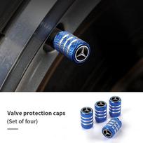 4pcs Car Tyre Dust Cover  Metal Wheel Tire Valve Stem Air Cap For Benz CLK GLC W212 C200 C300 W203 W204 W205 W169 W176 GLC gray