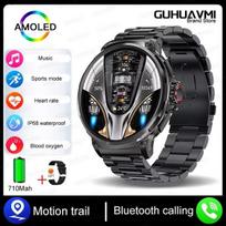 2026 Naujas GPS Lauko Sporto Išmanusis Laikrodis Vyrams AMOLED Ekranas NFC Žibintuvėlis Širdies Ritmas Atsparus Vandeniui Bluetooth Skambutis 750mAh Sportas Fitness Vyriškas Išmanusis Laikrodis steel belt