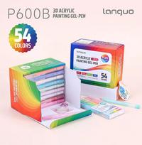 Languo Three-Dimensional Effect Acrylic Painting Gel Pens Set 1.0mm Tip Kawaii Stationery Student Drawing Pen Art Supplies