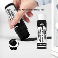 1Pcs 3Cm Jumbo Felt Tip Acrylic Paint Markers Graffiti Jumbo Colored Markers For Rock Painting Stone Ceramic Glass Wood Canvas A2