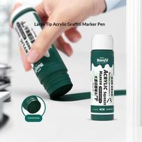 1Pcs 3Cm Jumbo Felt Tip Acrylic Paint Markers Graffiti Jumbo Colored Markers For Rock Painting Stone Ceramic Glass Wood Canvas A11