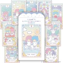 Official Little Twin Stars Tarot Kiki Lala 78 with Japanese instruction Cute tarot cards for [Sanrio License] Luna's - & - cards, booklet. beginners.