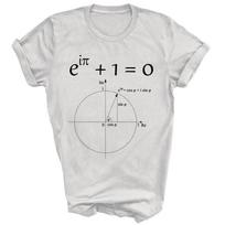 Euler's Identity Math Constants Number Pi Unisex Shirt Gift 100 gray