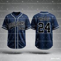 2026 Bruno Mars 24K Hooligans Baseball Jersey Men Women Unisex Short Sleeve Hip Hop Streetwear Tops for Fans Family Matching XS