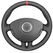 Hand Stitched car Steering Wheel Cover Fit for Renault Clio 3 2005 2006 2007 2008 2009 2010 2011 2012 2013 Braid Accessorie style2