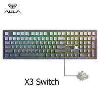 Aula F108 Pro V2 Wireless Gaming Keyboard Tri Modes RGB Full-Key Hot-Swappable 8KHz Polling Rate Keyboard With 10000mAh Battery