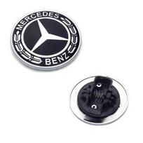 Automobilio Metalinis Plokščias Variklio Dangčio Emblema Priekinis Ženklelis Logotipas Lipdukas Mercedes Benz W212 W213 W205 W177 W247 W176 CLS CLA CLK CLG GLS