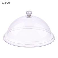 Tray Creative Acrylic Fruit Display Holder Dust-Proof Food Cover Cake Bread Plate Food Cover 31.5CM