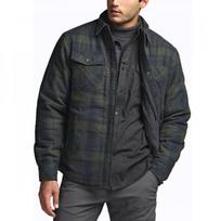 Cqr Autumn Check Shirt Jacket 3XLHOK719/Forest Oasis FOS black