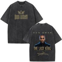 Rapper Don Omar Album Tour Vintage Washed T Shirt Men's Women Pop Music Short Sleeve T-Shirts Hip Hop Gothic Clothing T-shirts5 2XL