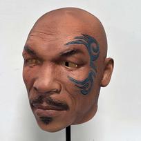 Hot-selling boxing headgear featuring the image of boxing champion Mike Tyson Latex mask Halloween party funny selfie impersonation costume character （Qihui）Tyson
