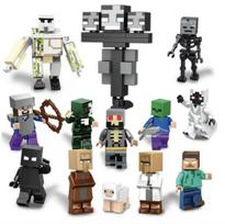 Minecraft Tamsus Kovos Kardas Išpuolio Pasaulis Mini figūrėlės Statybiniai blokeliai Edukacinis žaislas vaikams