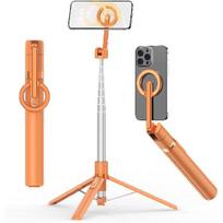 TONEOF 68  Magnetic Aluminum Phone Tripod Selfie Stick for iPhone & Android 68" oranžinė