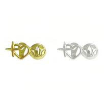 Hollow Out Heart Teeth Grillz Open Face Design Tooth Jewelry Holiday Gift Gold Tooth Cap  Hip Hop beige