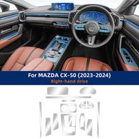 For Mazda CX-50 2023-2024 Dashboard GPS Navigation Transparent Film TPU Anti-scratch Sticker Interior Protection Accessories right hand drive / For Mazda C