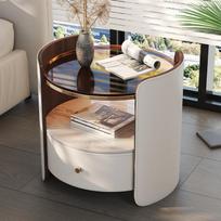 Luxury Nordic Nightstand Aesthetic Storage Drawers Italian Bedside Table Modern Simple Mesita De Noche Bedroom Furniture