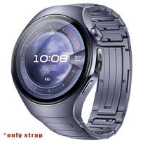 Original Titanium Strap For Huawei Watch 5 46MM No Gaps Luxury Metal Band for Huawei Watch 5 42mm Business Quick Release Band Huawei Watch 5 46mm gray