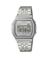 CASIO CLASSIC series Stainless Steel Silver sold A1000A-7JF -, out, left gray