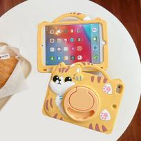 Funda Case For Samsung Galaxy Tab A9/A11 Plus A8 S6 A7 Lite A 8.0 10.1 Kids Cartoon Cute Duck Cat Astronaut Soft Silicone Tablet Rotate Stand Case Tab A8 10.5"