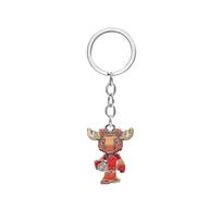 2026 Canada Mexico USA World Cup FIFA Theme Keychain Set, Mascot Maple Zayu Clutch, Soccer Mini Keychain Pendant white