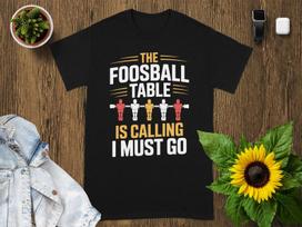 Foosball Shirt Table Soccer Tee Foosball Player Gift Game Room Shirt Competitive Foosball Fan Unisex Heavy Cotton Tee M black