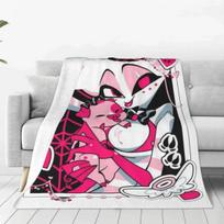 Angel Dust Riebus Gumulas Asmenukės Megzta Antklodė Hazbin Viešbučiai Flanelinė Antklodė Namų Sofai Nešiojama Itin Minkšta Šilta Paklodė 150cm*220cm