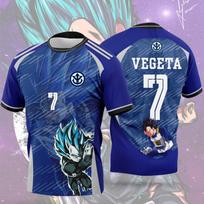 Hot Selling Japanese Anime Dragon Ball Adult Football Shirts Wukong Anime Children's Sports 3D T-shirts 5XL