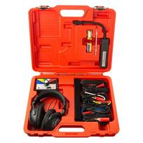 6CH Electronic Stethoscope Diagnostic Kits, 800mvCelsiusg Sensitivity 24K HZ Frequency Noise Detector for Engine Chassis   Abnormal Sound D red