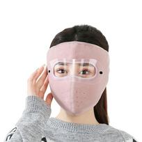 Windproof Anti Dust Full Face Mask Hat Cycling Ski Breathable Masks Eye Shield Hd Anti Fog Goggles Hood Cover Winter Warm Cap white
