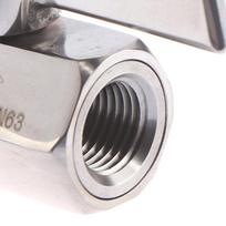 Nerūdijančio plieno 304 rutulinis ventilis 1/4  colio NPT išorinis x vidinis mažas mini ventilis One Size