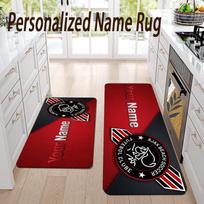 Custom Name Ajax Amsterdam Flannel Area Rug Kitchen Floor Mat Personalized Home Decoration 60cmx90cm