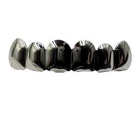 Hip Hop Teeth Grillz Electroplated Dental Grills Glossy Metal Teeth Cap For Halloween Party Cosplay Performance Music Festivals A16