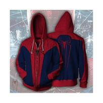 Adults 3d Printed Spider-man Sweatshirts Tops Jacket Coat Hooded Sweater Cosplay M gray