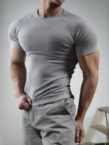 Men's Quick-Dry Compression Short Sleeve Fitness Shirt black
